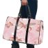 Seamless pattern with rose gold foil butterflies 3d travel bag