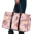 Seamless pattern with rose gold foil butterflies 3d travel bag