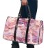 Seamless pattern with rose gold foil butterflies 3d travel bag