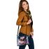 Serene Owl in Flower Field Shoulder Handbag