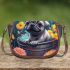 Serene pup in a bucket Saddle Bags for Women: Perfect Gift for Girlfriend, Wife, Daughter