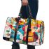 Simple and colorful painting of the musical instrument guitar 3d travel bag