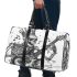 skeleton king with guitar and music notes Travel Bag