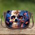 Skull and butterflies Saddle Bags for Women: Perfect Gift for Girlfriend, Wife, Daughter