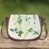 Soothing Simplicity Subtle Floral Patterns Saddle Bag