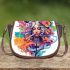 Spiritual woman in flower field Saddle Bags for Women: Perfect Gift for Girlfriend, Wife, Daughter