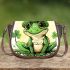 St patrick's day cute frog cartoon saddle bag