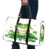 St patrick's day cute frog cartoon vector with 3d travel bag