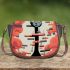 Surreal time contemplation with cat Saddle Bags for Women: Perfect Gift for Girlfriend, Wife, Daughter