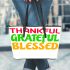 thankful grateful blessed papa Leather Tote Bag