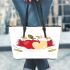 Thanksgiving Creates Abundance Leather Tote Bag