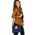 The artwork features colorful and vivid colors in a cartoon style shoulder handbag