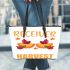 The Thankful Receiver Bears A Plentiful Harvest Leather Tote Bag