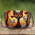 Three cats enjoying wine Saddle Bags for Women: Perfect Gift for Girlfriend, Wife, Daughter