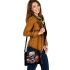 Timeless Skull in Cityscape Shoulder Handbag