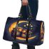 Two owls in love sitting on the crescent moon 3d travel bag