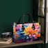 Vibrant Abstract Floral Artwork Small Handbag