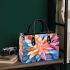 Vibrant Abstract Floral Pattern Small Handbag