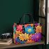 Vibrant Colorful Floral Pattern Small Handbag