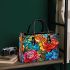 Vibrant Colorful Rose Garden Small Handbag