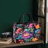 Vibrant Cultural Floral Pattern Small Handbag