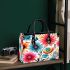 Vibrant Floral Circle Small Handbag