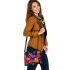 Vibrant Floral Pattern with Colorful Blooms Shoulder Handbag