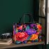 Vibrant Floral Pattern with Colorful Blooms Small Handbag