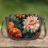 Vibrant Floral Table Arrangement Saddle Bag