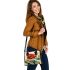 Vibrant Flower in Artistic Setting Shoulder Handbag