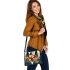 Vibrant Geometric Floral Arrangement Shoulder Handbag