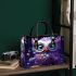 Vibrant Owl on Colorful Pedestal Small Handbag