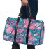 Vibrant pattern of pink and turquoise butterflies 3d travel bag