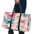 Vibrant pattern of pink and turquoise butterflies 3d travel bag