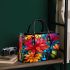 Vibrant Stained Glass Bouquet Small Handbag