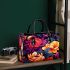 Vibrant Symmetrical Floral Art Small Handbag