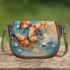 Vibrant trio of realistic butterflies Saddle Bags for Women: Perfect Gift for Girlfriend, Wife, Daughter