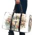 Vintage elegant style dragonfly on clock 3d travel bag