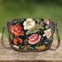 Vintage Floral Symmetry Saddle Bag