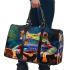 Vividly colored psychedelic cute frog 3d travel bag