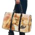 Watercolor beautiful elegant light brown horse 3d travel bag