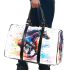 Watercolor black horse 3d travel bag