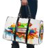 Watercolor cute cartoon red eyed tree frog 3d travel bag