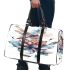 Watercolor dragonfly sitting on flower 3d travel bag