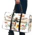 Watercolor dragonfly surrounded in the style of flowers 3d travel bag