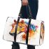 Watercolor horse head 3d travel bag