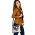 Watercolor horse in rainbow colors shoulder handbag