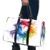 Watercolor horse in rainbow colors 3d travel bag