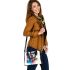 Watercolor illustration colorful horse head shoulder handbag