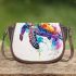 Watercolor sea turtle saddle bag